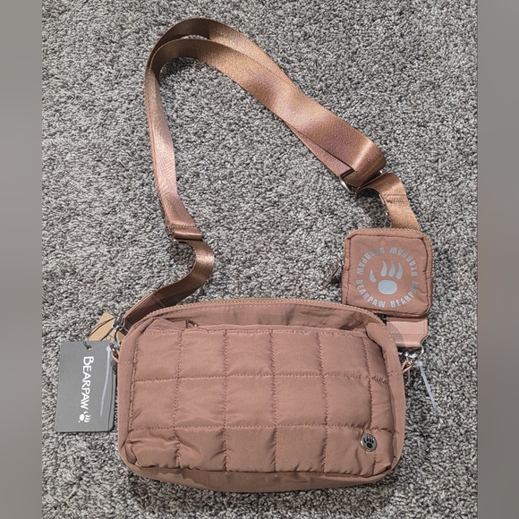 BearPaw Handbags - BearPaw Quilted Crossbody Bag in Dusty Rose